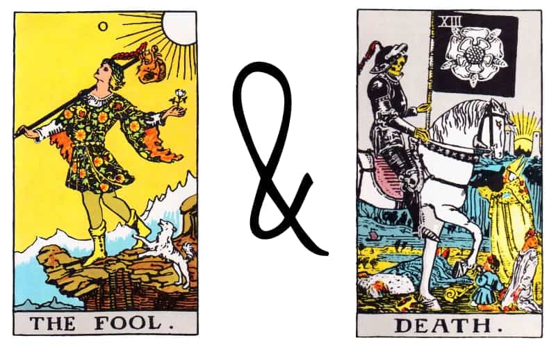 the fool and death tarot card combination